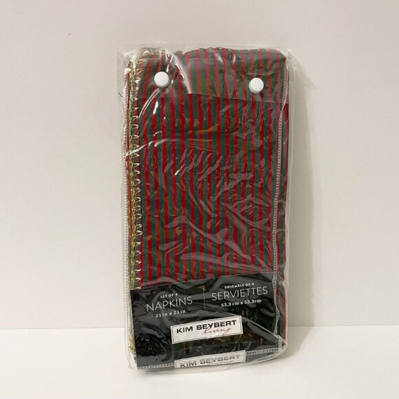 Kim Seybert Living Set of 4 Napkins Cotton 21 Inch - Picture 15 of 15